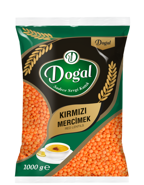 Doğal Kırmızı Mercimek 1 Kg