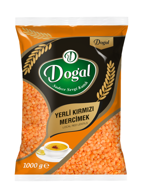 Doğal Yerli Kırmızı Mercimek 1 Kg