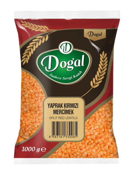 Doğal Yaprak Kırmızı Mercimek 1 Kg