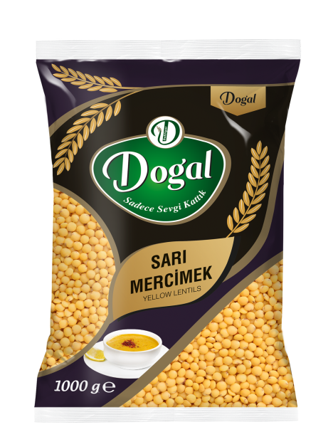 Doğal Sarı Mercimek 1 Kg