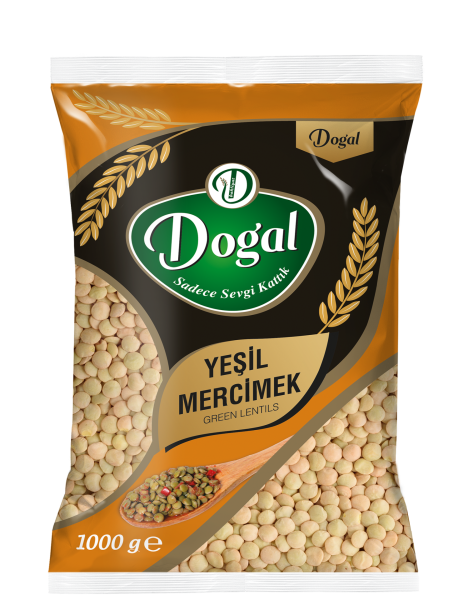 Doğal Yeşil Mercimek 1 Kg