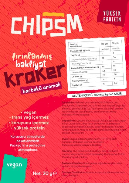 CHIPSM Barbekü Soslu Kraker 15'li