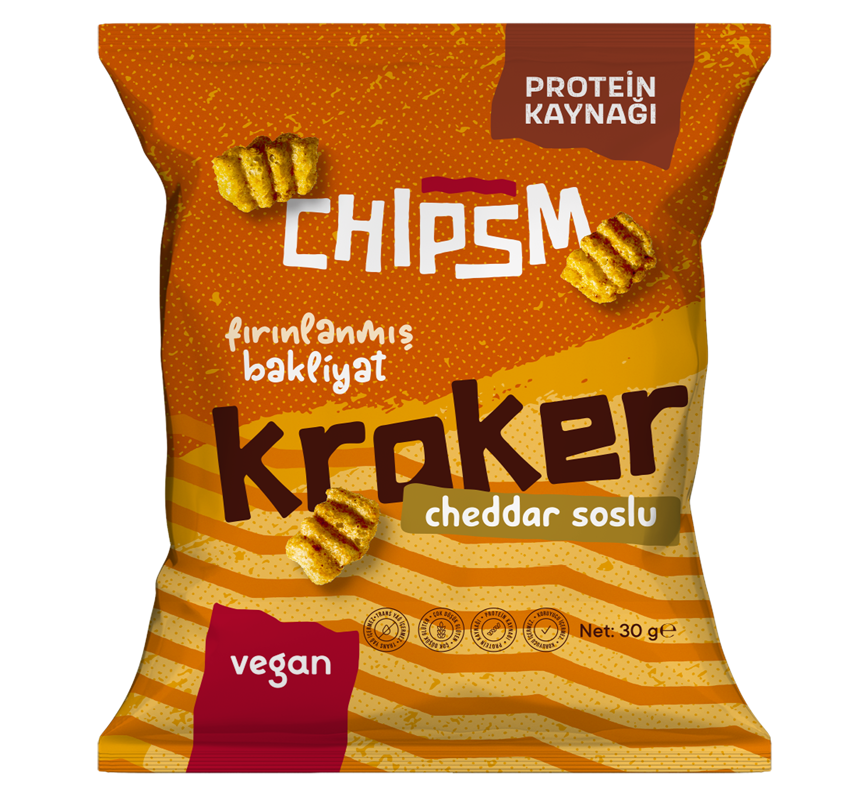 CHIPSM Cheddar Soslu Kraker 15'li
