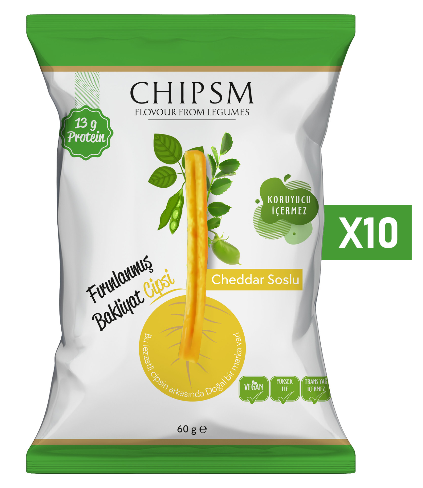 CHIPSM Cheddar Soslu 10'lu Paket