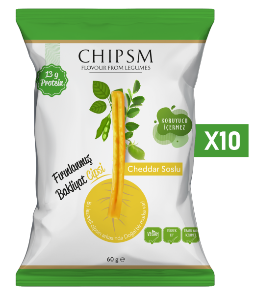 CHIPSM Cheddar Soslu 10'lu Paket