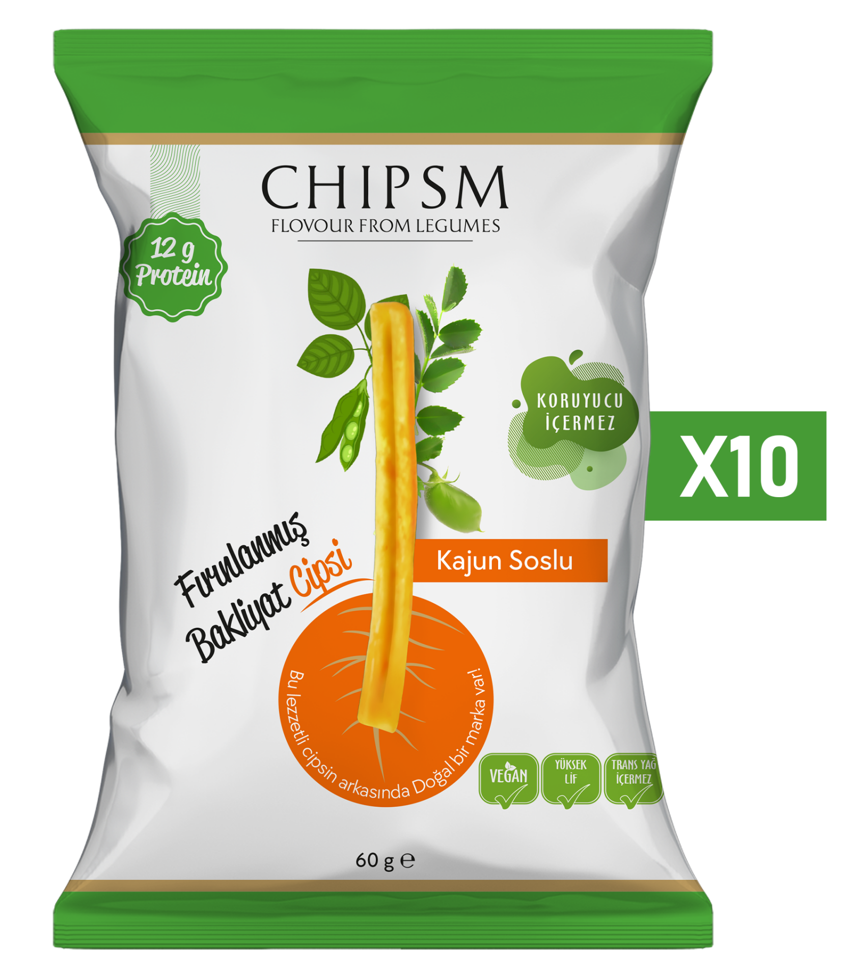 CHIPSM Kajun Soslu 10'lu Paket