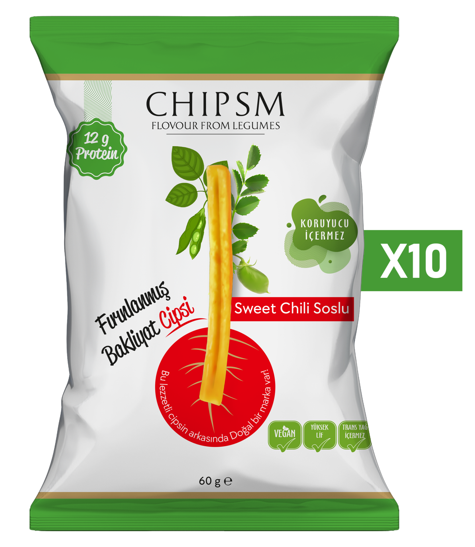 CHIPSM Sweet Chili Soslu 10'lu Paket