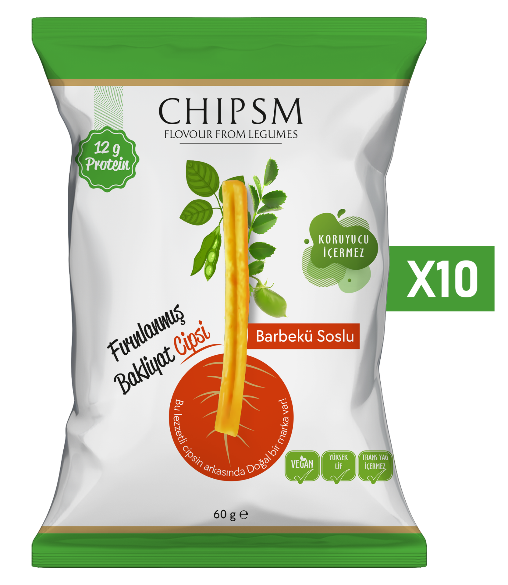 CHIPSM Barbekü Soslu 10'lu Paket