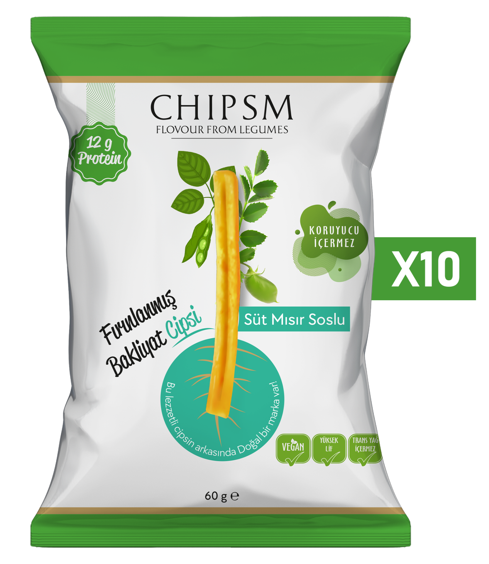CHIPSM Süt Mısır Soslu 10'lu Paket