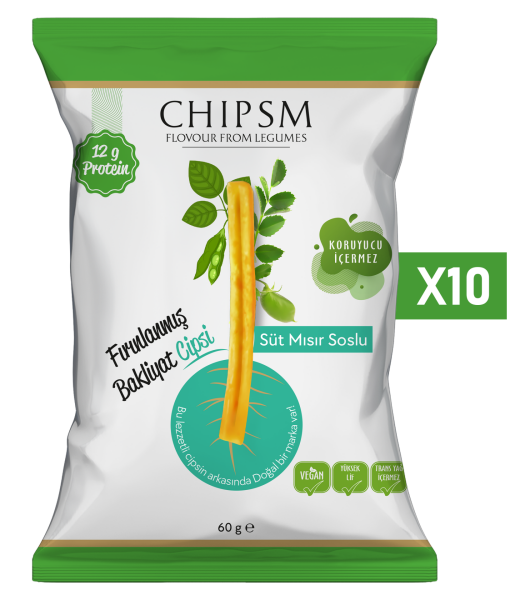 CHIPSM Süt Mısır Soslu 10'lu Paket
