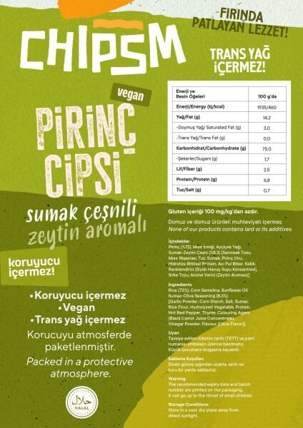 CHIPSM Mısır ve Pirinç Cips Tanışma Paketi 5'li