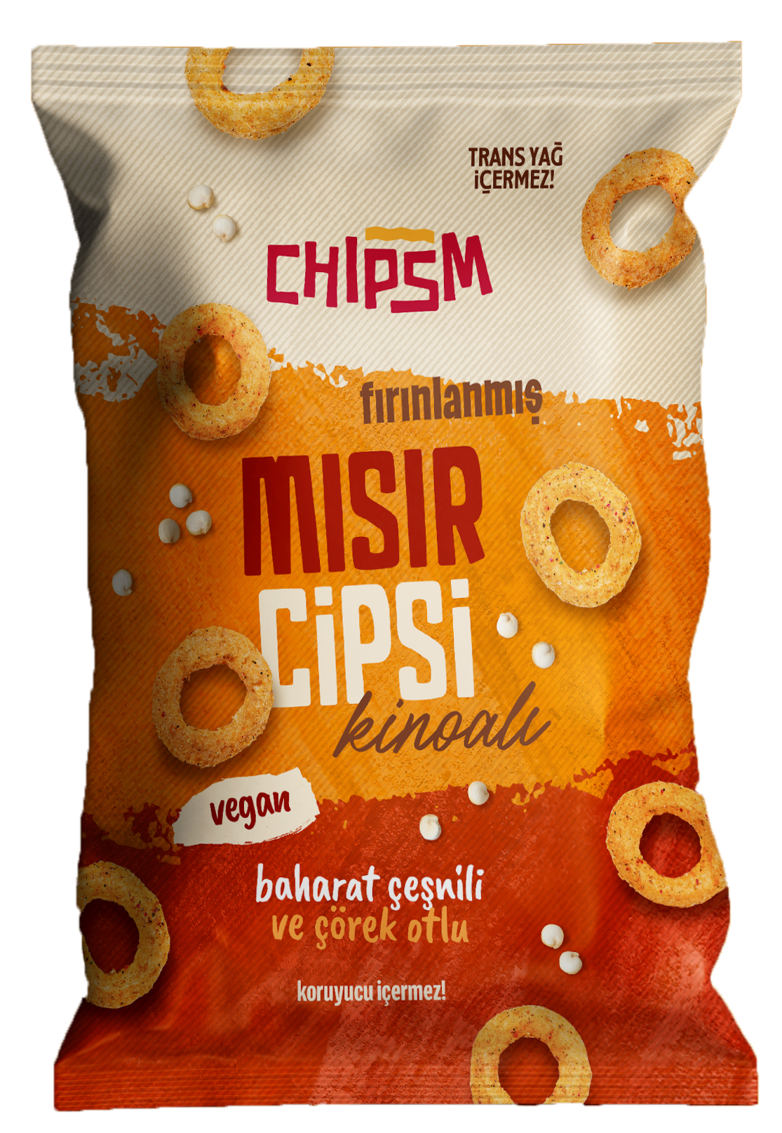 CHIPSM Mısır Cips Baharatlı Kinoalı 5'li