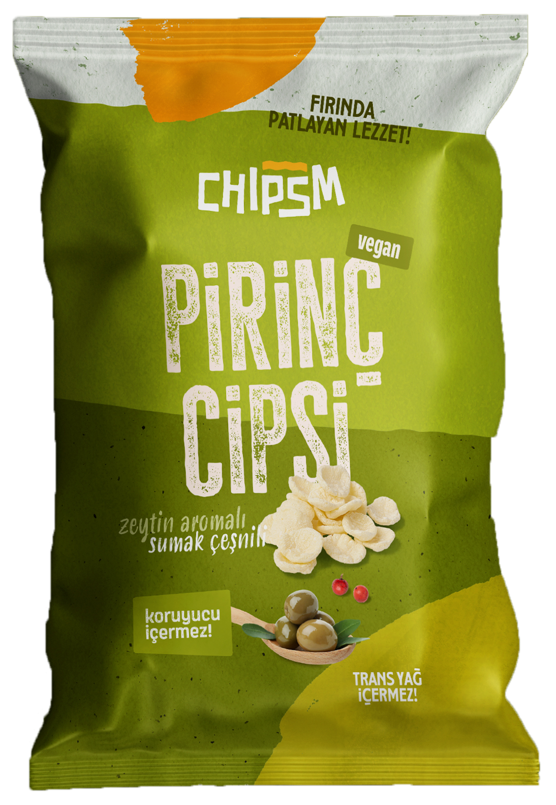 CHIPSM Pirinç Cips Sumak Zeytin 5'li