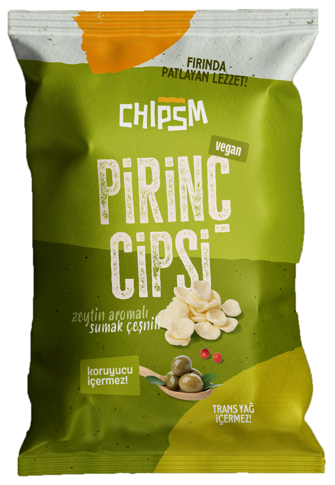 CHIPSM Pirinç Cips Sumak Zeytin 5'li